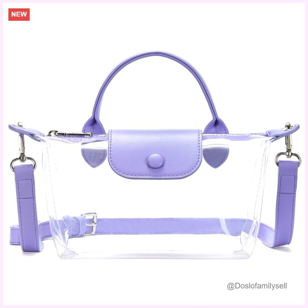 Clear Stadium Approved Crossbody Bag Small PVC Purse for Concerts Sports